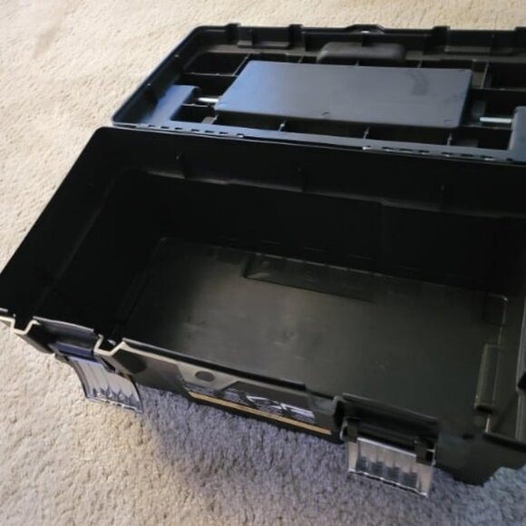 Plastic Tool Box Organizer & Durable Tool Storage Box: Portable Removable Tray - Picture 2 of 4